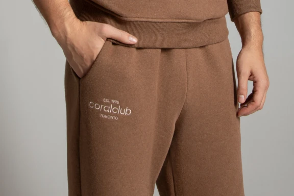 Nohavice, unisex, hnedé